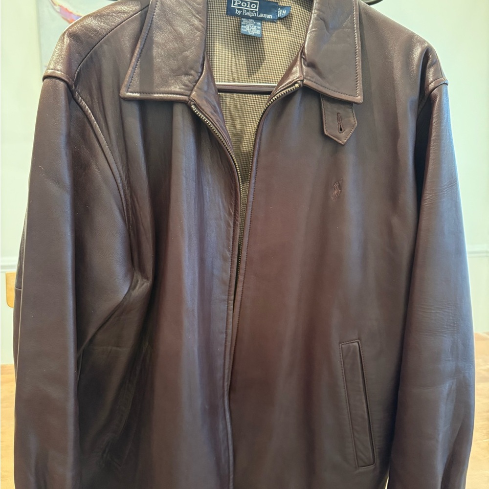 Ralph Lauren Men's Brown Leather Jacket